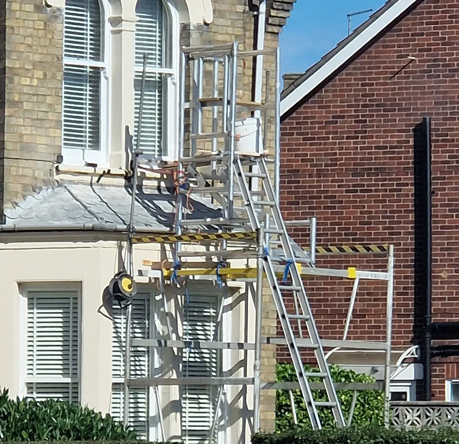 A work at height violation was witnessed by the team at Ability International.